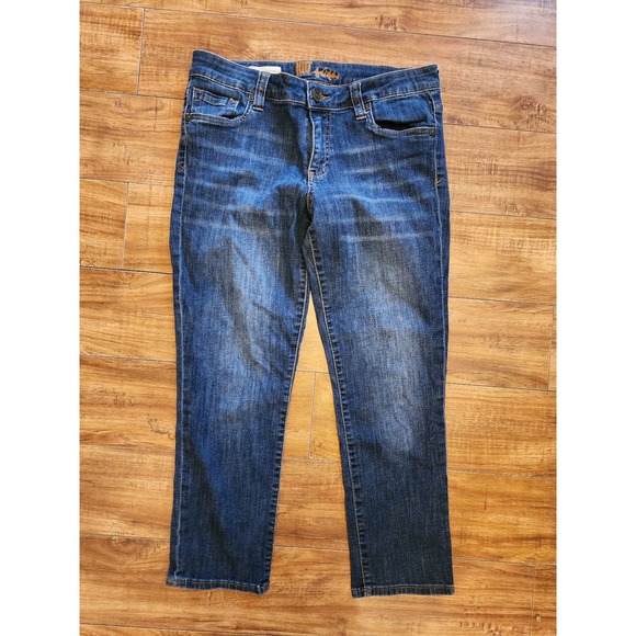 Kut from the Kloth cropped jeans: Bardot Skinny Boyfriend, flap pockets Womens 6 - Picture 3 of 5